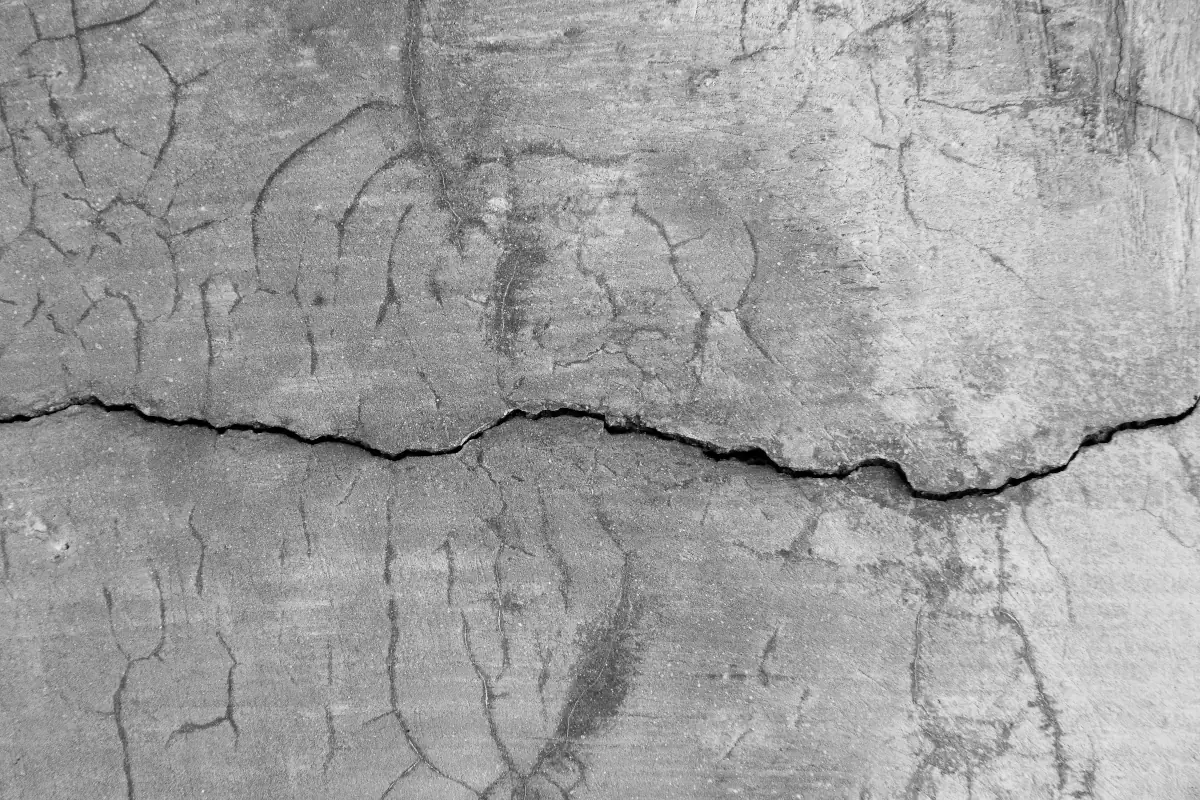 cracked concrete