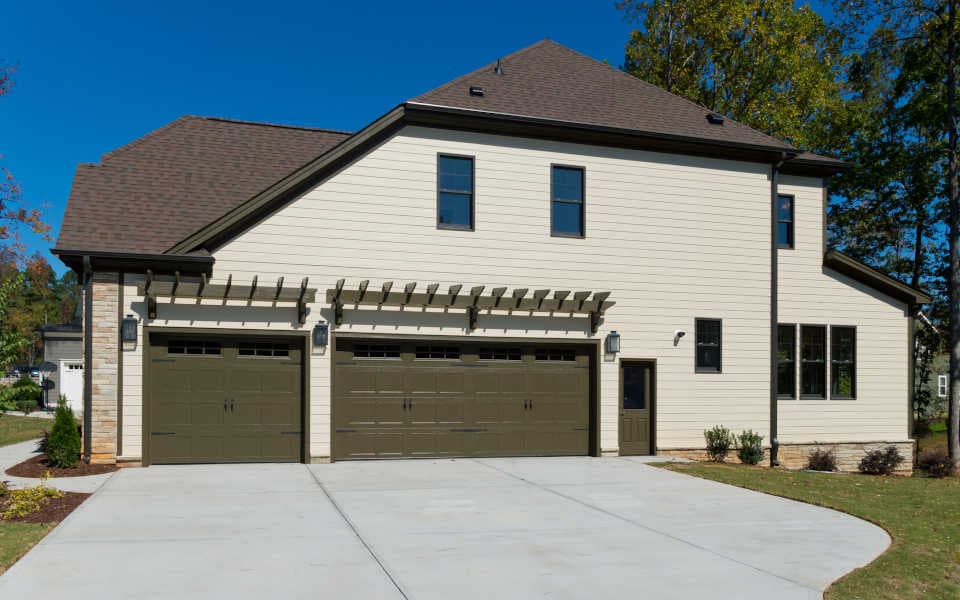 Denver home with new concrete driveway