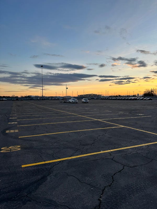 More parking lot striping photos of USA Rail