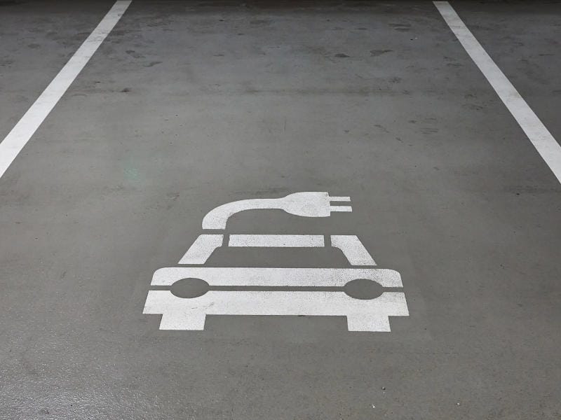 EV Charging Station paint marking