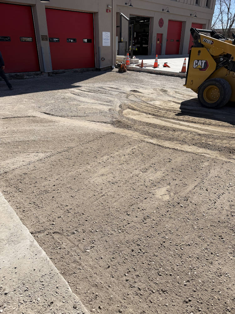 Base installed for new concrete