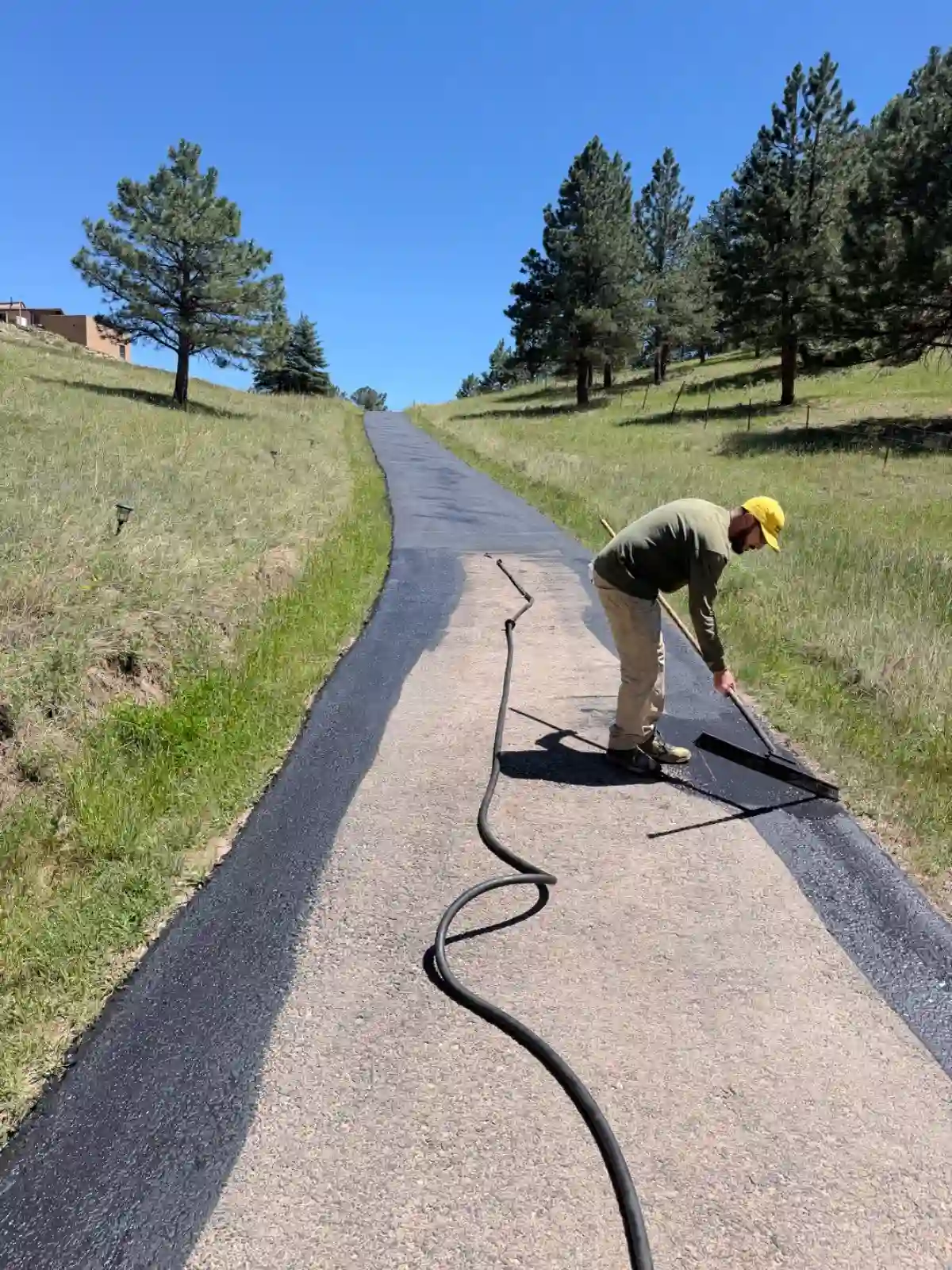 Sealcoating on Poorman Dr, Boulder, CO