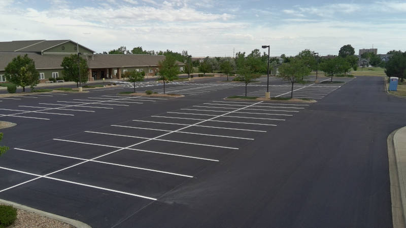 areal of parking lot